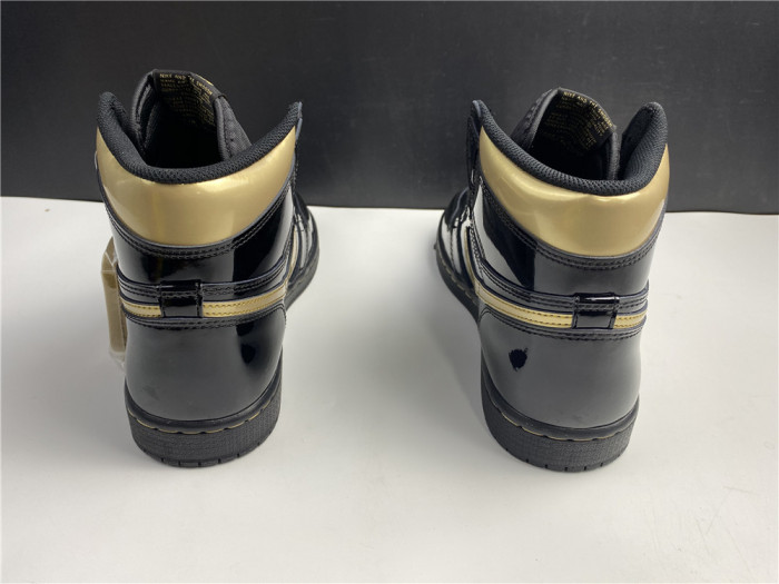 air jordan 1 high og patent ‘black gold’ 555088-032