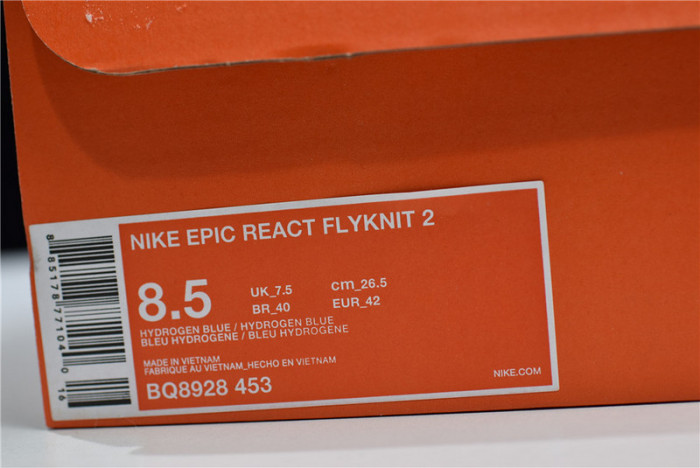 nike epic react flyknit 2 mens bq8928-453
