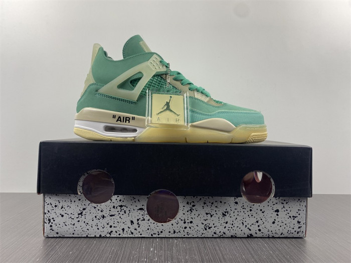 ofw x nike air jordan 4 retro T*f*ny green cv9388-102