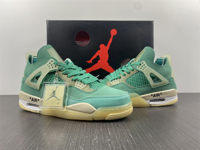 ofw x nike air jordan 4 retro T*f*ny green cv9388-102