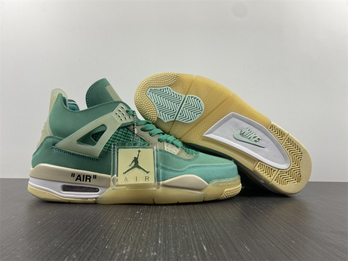 ofw x nike air jordan 4 retro T*f*ny green cv9388-102