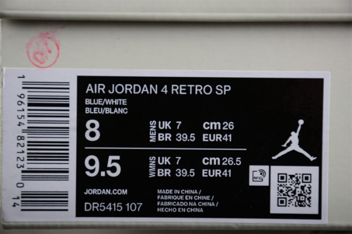nike sb x air jordan 4 "sapphire" dr5415-102