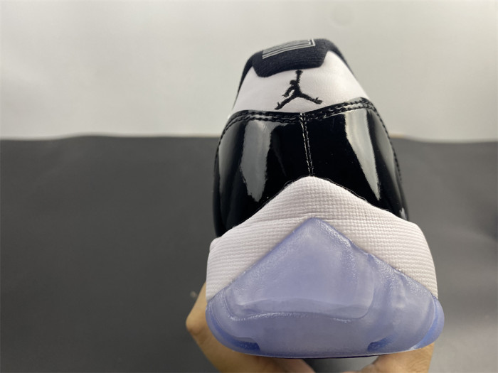 air jordan 11 retro low "concord" black/ white mens 528895-153