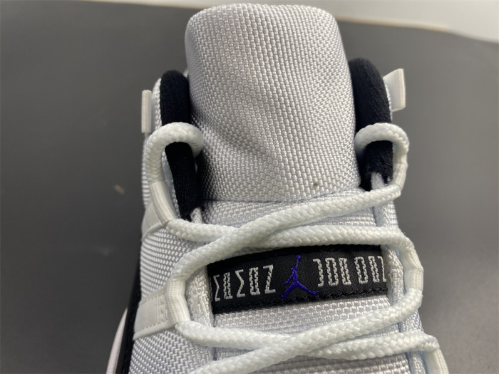 air jordan 11 retro low "concord" black/ white mens 528895-153