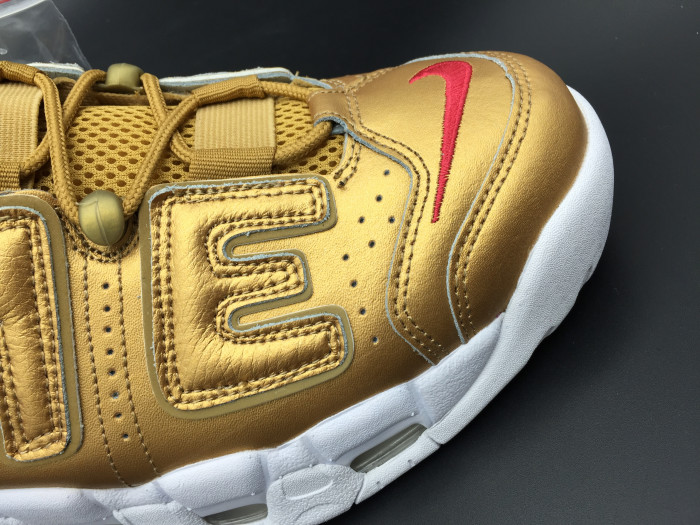 nike air more uptempo "S*p*e" metallic gold/white 902290-700
