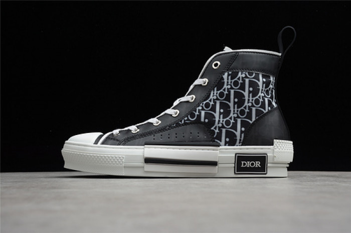 b23 oblique high top sneakers black white t00480h050