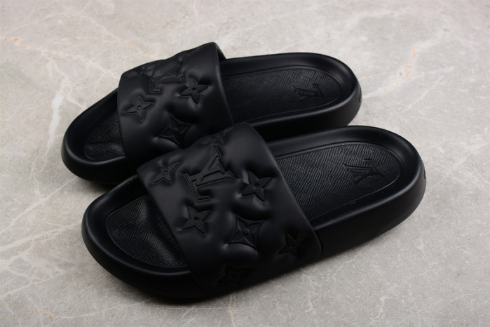 l&v slipper black 15