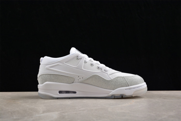 air jordan 4 rm wmns white metallic silver hq3441-111