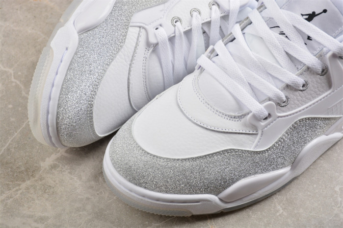 air jordan 4 rm wmns white metallic silver hq3441-111