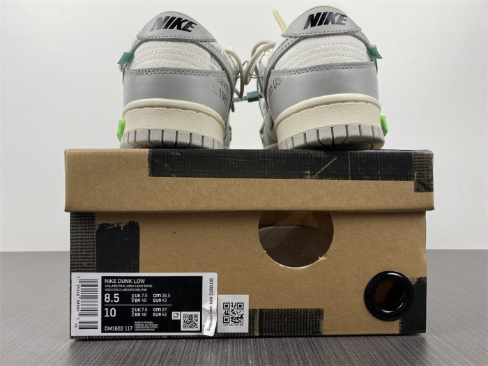 ofw x dunk low “42 of 50” dm1602-117