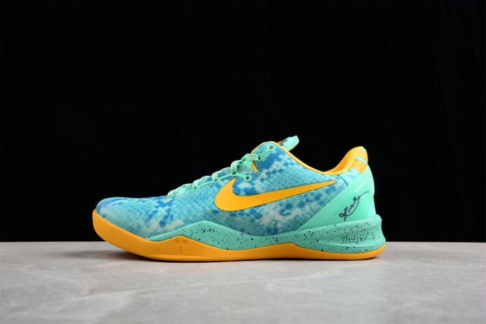 nike kobe 8 system green glow laser orange 555035-304