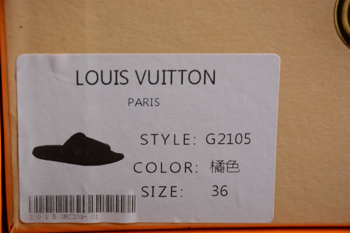 l&v slipper orange 18