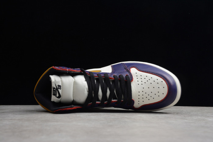 nike sb air jordan 1 lakers chicago cd6578-507