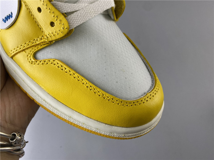 ofw air jordan 1 retro yellow white aq0818-149