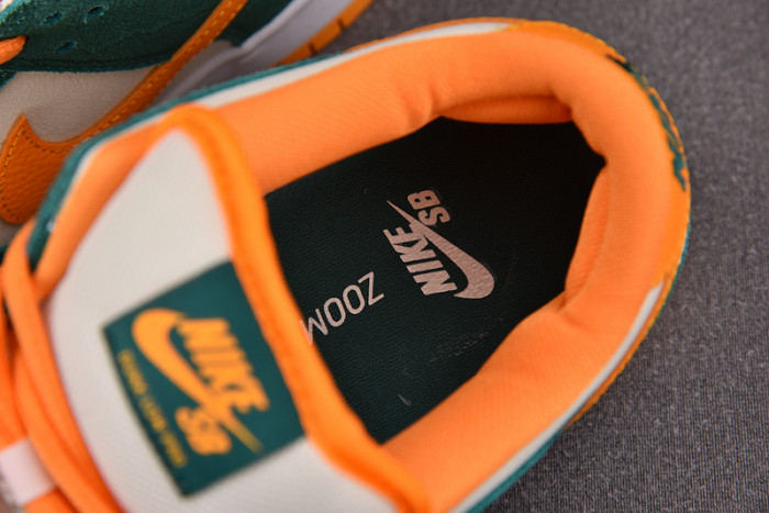 nike sb dunk low legion pine kumquat 304292-383