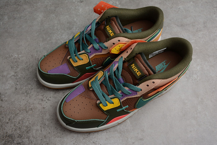 nike dunk low scrap archeo brown db0500-200